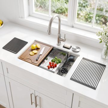 AURUM WorkRinse™ 30 Luxe Tezgah Altı Evye Seti