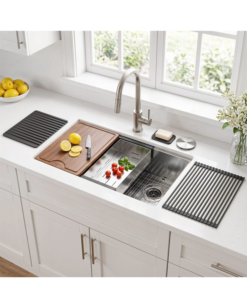 AURUM WorkRinse™ 32 Luxe Tezgah Altı Evye Seti AURUM WorkRinse™ 32 Luxe Tezgah Altı Evye Seti