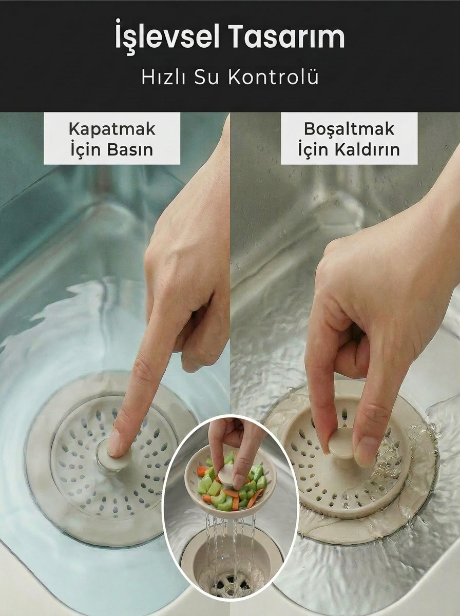 Eviye Gider Süzgeci-Karamel