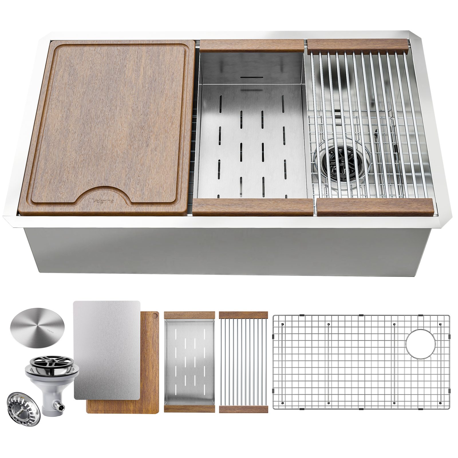 AURUM WoodCraft™ Premium Tezgah Altı Evye Seti