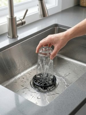 Bardak Durulayıcı Evye Gideri