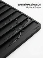 Silikon Kurutma Matı + Sabunluk & Süngerlik