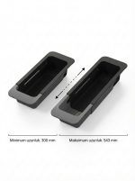 Velgrina Teleskopik Evye Üstü Süzgeç – Siyah Gri, 300–543 mm Ayarlanabilir